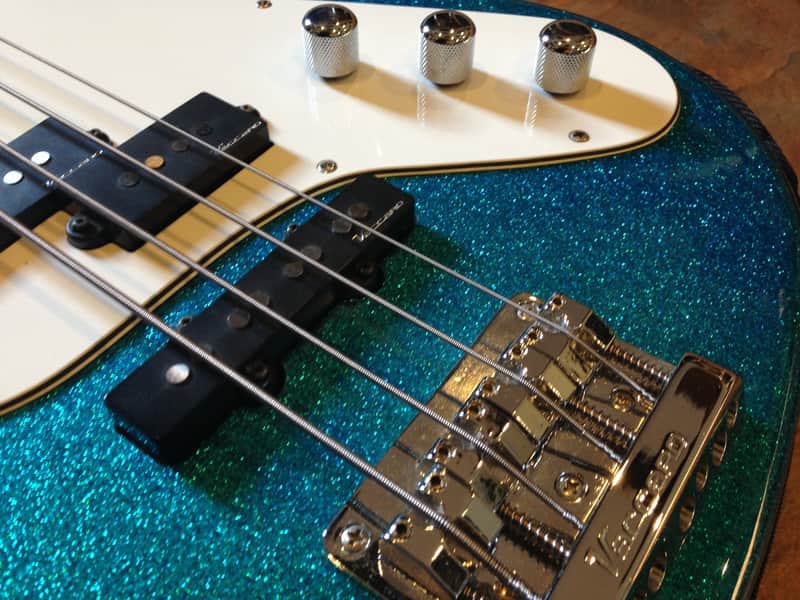 Kramer Vaccaro X-RAY V2 Electric Bass Guitar Aluminum Neck Sparkle