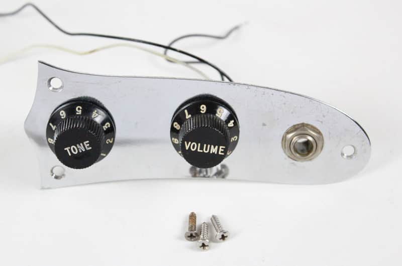 1976 Vintage Fender Mustang Control Plate ~All Original~ CLEAN USA 1970s image 1