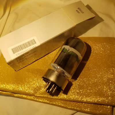 G.E Pair (2) JAN 6550A tNOS AT1000 TESTED Vacuum Tubes military perfect matched pair 0% 500V test premium Beam Power 42 Watt 1986 image 2