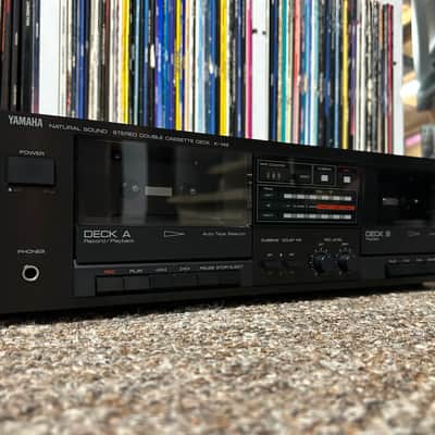 Yamaha K-142 Stereo Double Cassette Deck Tape Player Recorder Japan SERVICED ✅ image 4