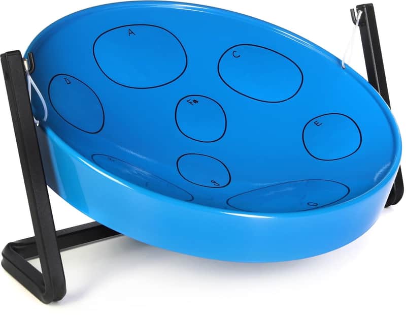 Panyard JJ Jumbie Jam Steel Ready to Play Kit-Blue G-Major with Table Top Stand-Made in USA Authentic Pan (W1085) image 1