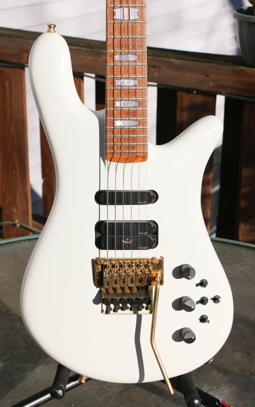 Spector (Kramer Era) NS-6 Guitar White w/Gold HW image 1