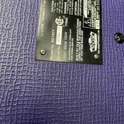 Vox Ac15 - limited edition - purple - Used image 4