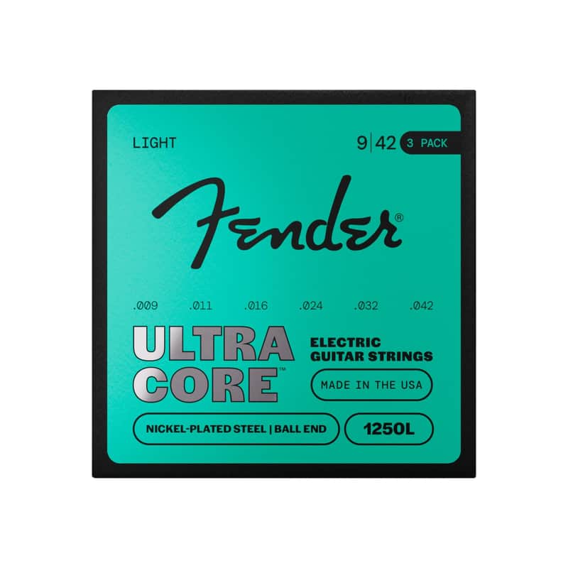 Fender UltraCore™ 1250 Ball End Electric Guitar Strings (3-Pack) image 1