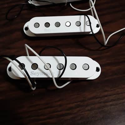 Seymour Duncan SSL-5 Custom Staggered Strat Pickup Set 2010s - White image 1