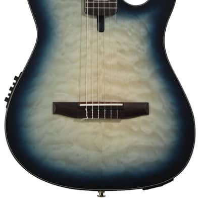 Ibanez FRH20 Thinline Nylon-string Acoustic-electric Guitar - Cosmic Blue Starburst Low Gloss image 1