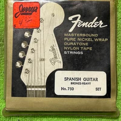 Fender No. 750 Spanish Guitar Bronze-Heavy Set Late 1960's - Bronze image 1
