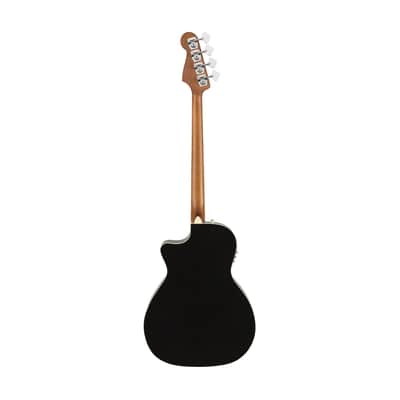 Fender Kingman Acoustic Bass Guitar w/Bag, Jetty Black Bild 2