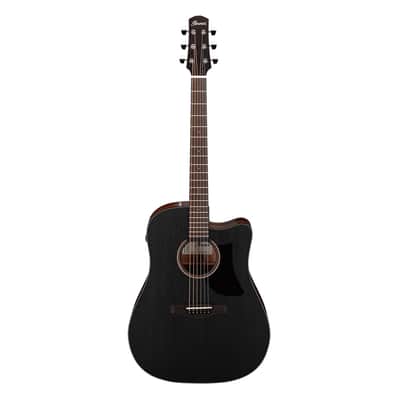 Ibanez AAD190CEWKH Adanced Acoustic A/E Guitar - Weathered Black Open Pore image 2