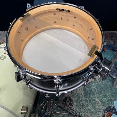 DW - 6.5x14" Craviotto 1-Ply 10-Tube Lug Snare Drum 1998 - Black Lacquer image 18