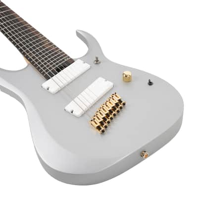 Ibanez RGDMS8 Axe Design Lab Multi-Scale 8 String - Classic Silver Matte image 5