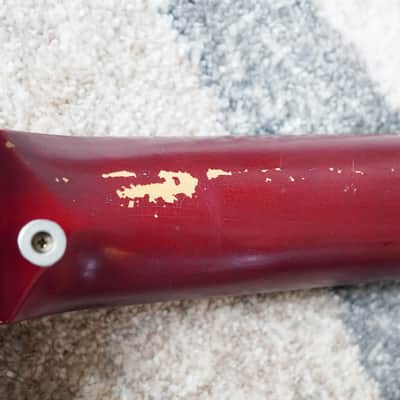 Rare 1965–1966 Teisco Spectrum Series EBX-200 Bass Metallic Red Vintage MIJ Bizarre Bass image 15
