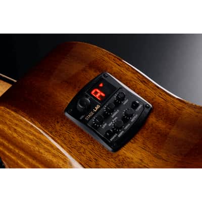Mahogany Cutaway Electro Acoustic Auditorium Guitar | Tramontane 98 ACE by Lâg | T98ACE image 3