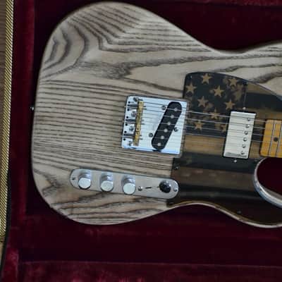 Custom Build Tele-Style SH Guitar - LOLLAR Pickups, Natural Aged ASH Wood Finish image 2
