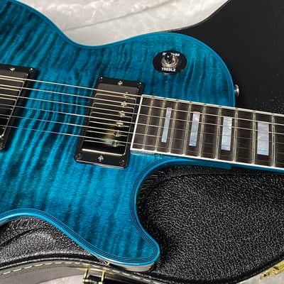 NEW! Gibson Les Paul Custom Peacock Widow - Monster Flame Top! Limited Edition - Weighs in at only 8 lbs!! - Authorized Dealer - G07572 image 2