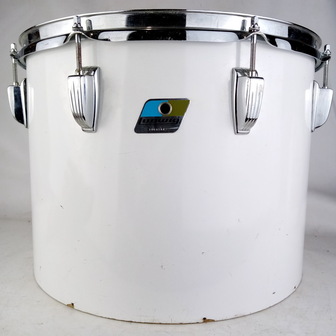 Ludwig 12x16"Timp-Tom Drum Vintage80 White Cortex 6Ply Maple Jungle Bass Project — main photograph