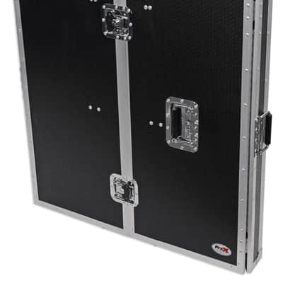 ProX XS-DJSTN Foldout Mobile DJ Combo Table Desk Facade w/ Wheels+Cup Holder image 6