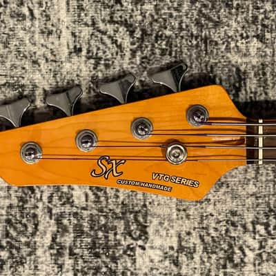 SX Ursa 4 RN VW Left Hand Lefty Jaguar Style Bass Vintage White + Gig Bag Out of Production image 6
