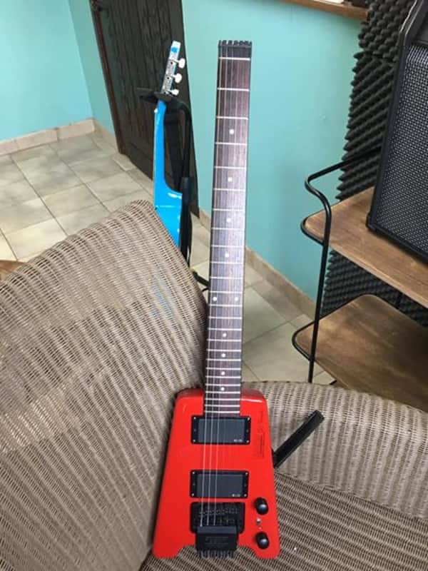 Hohner G2T 1986 Red Headless guitar ( AKA The peddle ) ( | Reverb