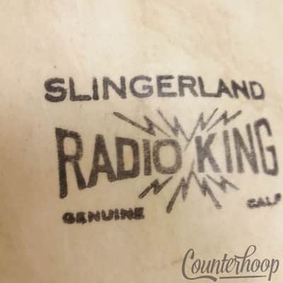 *Slingerland 25" Calf Skin Bass Drum Head Radio King Retuck Project Vintage 40s* image 1