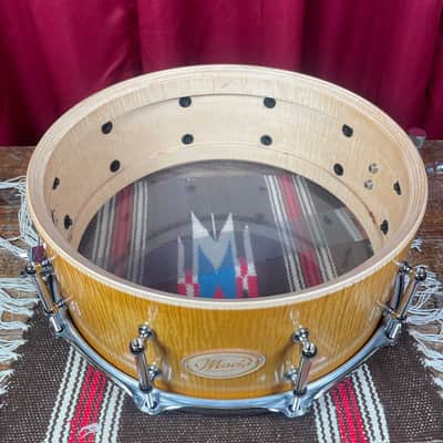 Maelo Drums 5th Anniversary Curly Maple 5.5x14 Snare Drum image 12