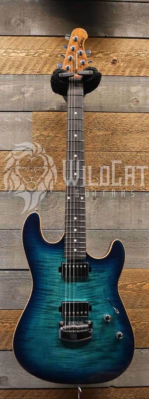 Ernie Ball Music Man Sabre HT Yucatan Blue H06596 7.49lbs image 1