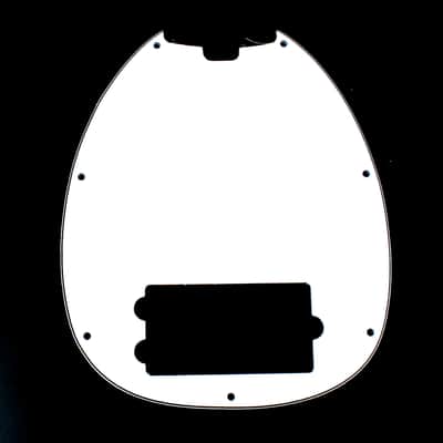 Replacement OLP Bass Guitar Style Pickguard ,3ply White