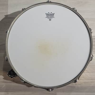 RARE Vintage Tama Hand Hammered 3mm aluminum 14x5.5 Snare drum PA355H image 10