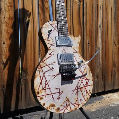 ESP E-II RZK-II EC Distressed & Burnt 6-String Electric Guitar w/ Case image 8
