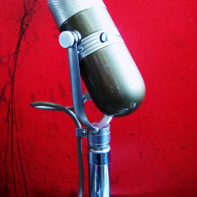 Vintage 1960's Aiwa DM-17 dynamic omni-directional microphone High Z w cable & stand Lafayette Calrad Olson image 2