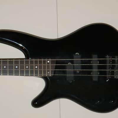 Left handed Ibanez SR400 bass with Bartolini pickups 1993 Black Lefty image 5