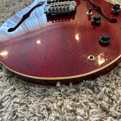 Hondo Deluxe 945 ES335 style - Vintage Gibson P/U - OHSC image 6