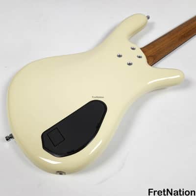 Warwick GPS Streamer LX 5-String Bass Creme White Lefty Left-Handed Gig-Bag 9.72 Pounds #9373-21 image 12