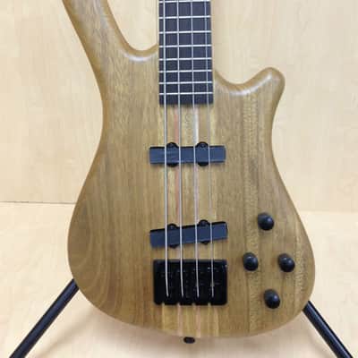 4/4 Haze Neck-thru 4-String Electric Bass Guitar Natural+Free Gig Bag. SPB-3213N image 5