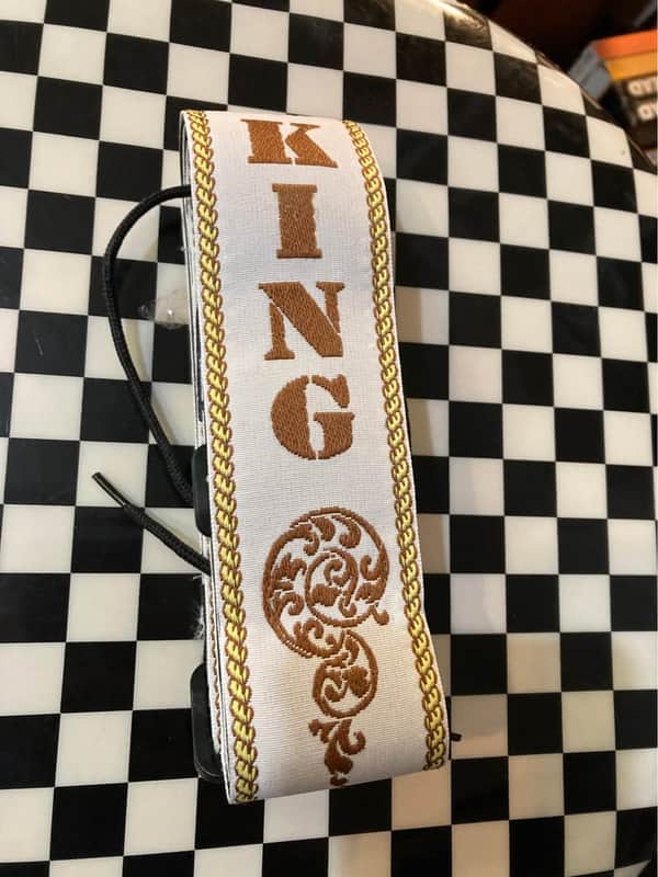 RECORDING KING acoustic or electric guitar strap Limited from cowboy scenic series NOS image 1