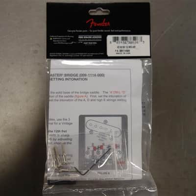Fender 3-Saddle American Vintage "Hot Rod" Telecaster Bridge Assembly with Compensated Brass Saddles, Nickel image 3