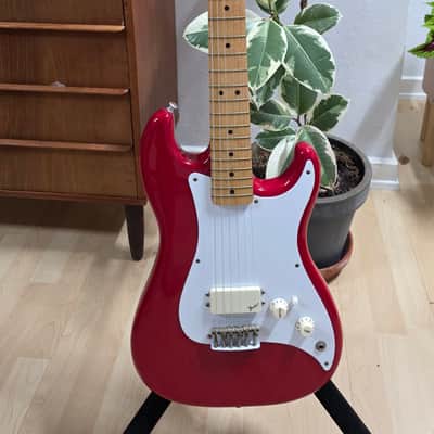 1981 Fender Bullet H-1 American Stratocaster with Telecaster Headstock Red Vintage 80s 1980's made in USA 1H Guitar with original hard case OHSC RARE image 17