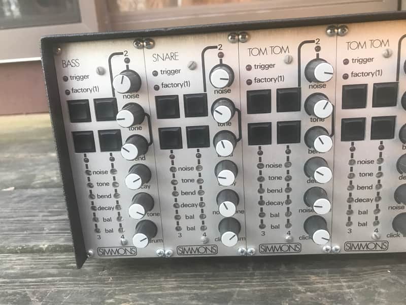 Simmons SDS-V Electronic Drum Brain with rare high hat module - Beautiful Condition image 1