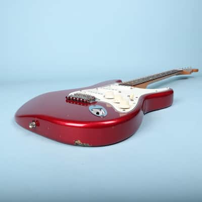 1998 Fender Deluxe Powerhouse Stratocaster Electric Guitar Red image 11