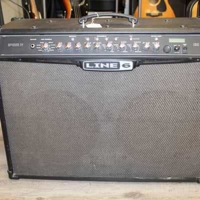 Line 6 Spider IV 150 150-Watt 2x12" Stereo Digital Modeling Guitar Combo 2009 - 2016 - Black image 1