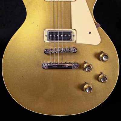 Vintage 1974 Gibson Les Paul Deluxe 1974 - Goldtop with P90s and Original Mini Humbuckers image 2