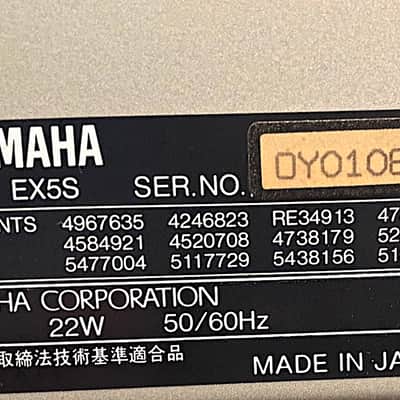 Yamaha EX5S Rare Silver Millennium Edition • Final OS Version ! • EX5 image 10