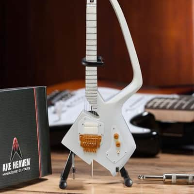 AXE HEAVEN The Artist Formerly Known as- White Auerswald Model C Miniature Guitar Gift