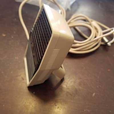 Sony F-7B 10 kOhm Dynamic Mic 1970s Cream and dark brown image 1