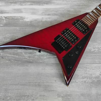 1996 Grover Jackson Japan MF Line Rhoads Flying V (Quilt Red) | Reverb