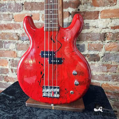 Lotus / Aria Pro II / Matsumoku MIJ Neck-Thru Double Cut Electric Bass  (1970s, Custom Poly Dip) image 20