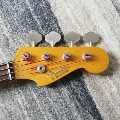 1985 Fender Precision Bass ‘62 Vintage Reissue PB62-55 Metallic Pink Japan MIJ Fujigen image 6