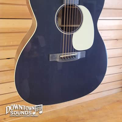 Martin J-16E 14-Fret Jumbo Acoustic / Electric Guitar with Martin Soft Shell Case - Black Smoke image 3