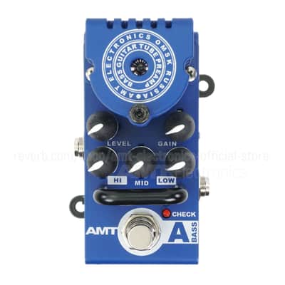AMT Electronics AMT Bricks A-Bass - 1 channel tube bass guitar preamp (Alembic) image 7