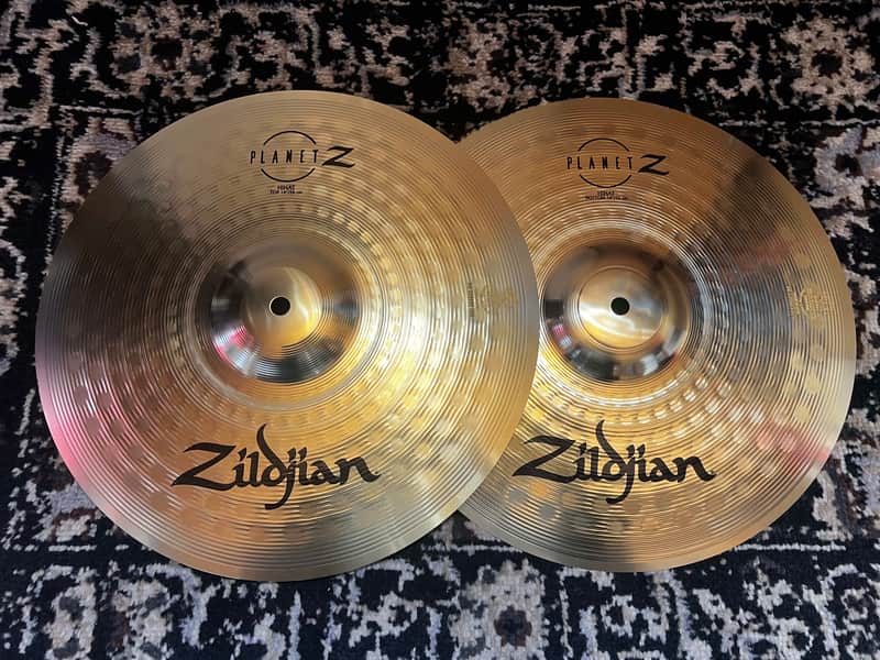Zildjian 14" Planet Z Hi-Hat Cymbals (Pair) - Traditional image 1